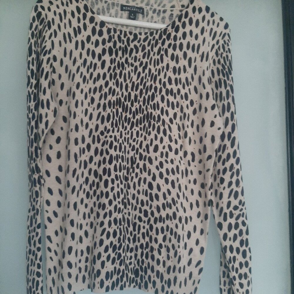 Cheetah print sweater